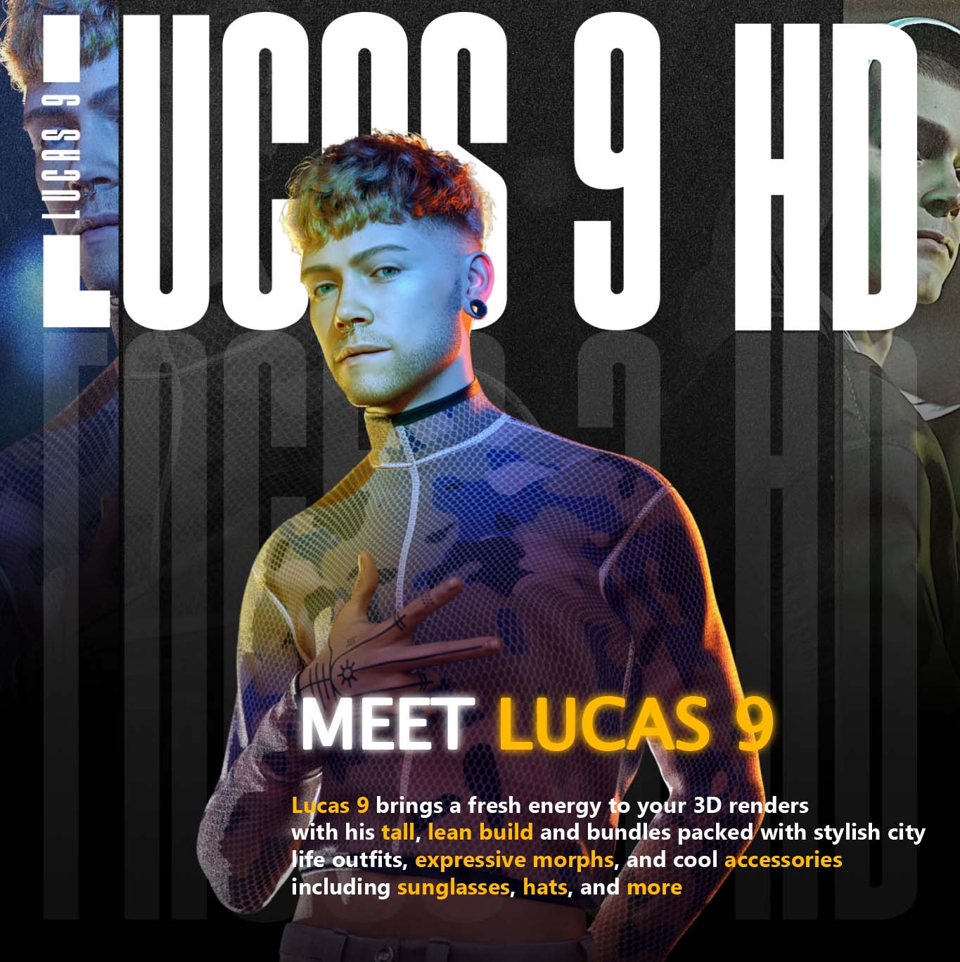 Cover image for Lucas 9: The Ultimate Versatile Character for Genesis 9