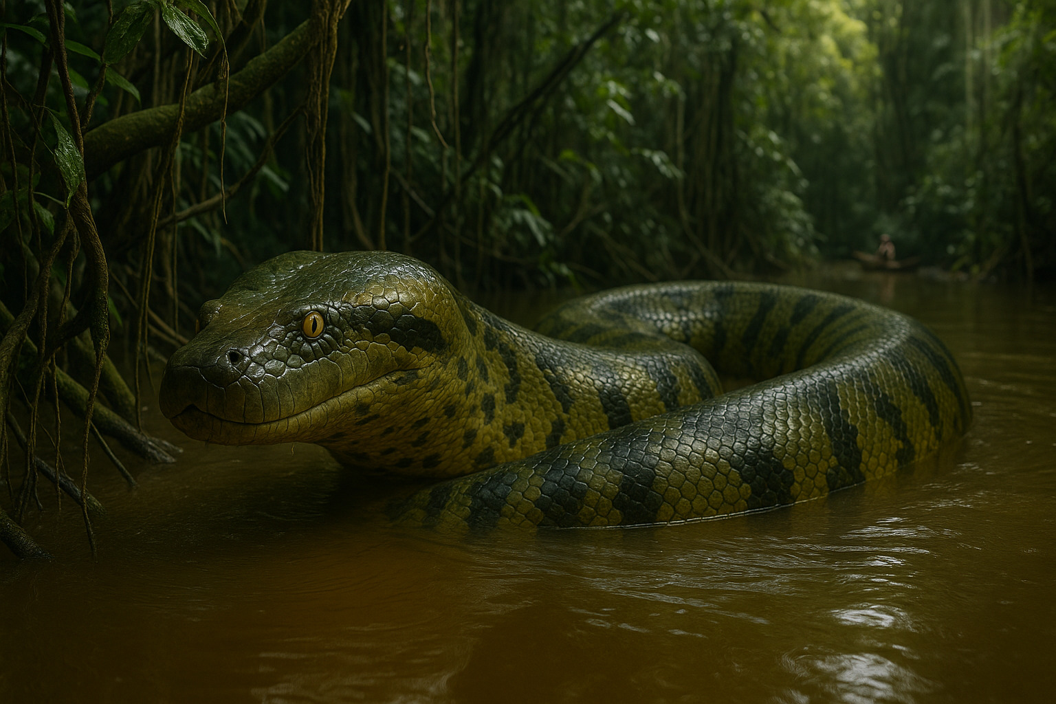 Cover image for The Green Colossus: Journey Through Science and Myth Tracking the Largest Anaconda of the Amazon