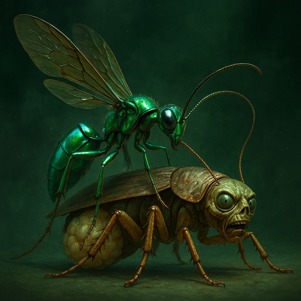 Cover image for The Emerald Wasp – Nature Real Life Zombie Engineer