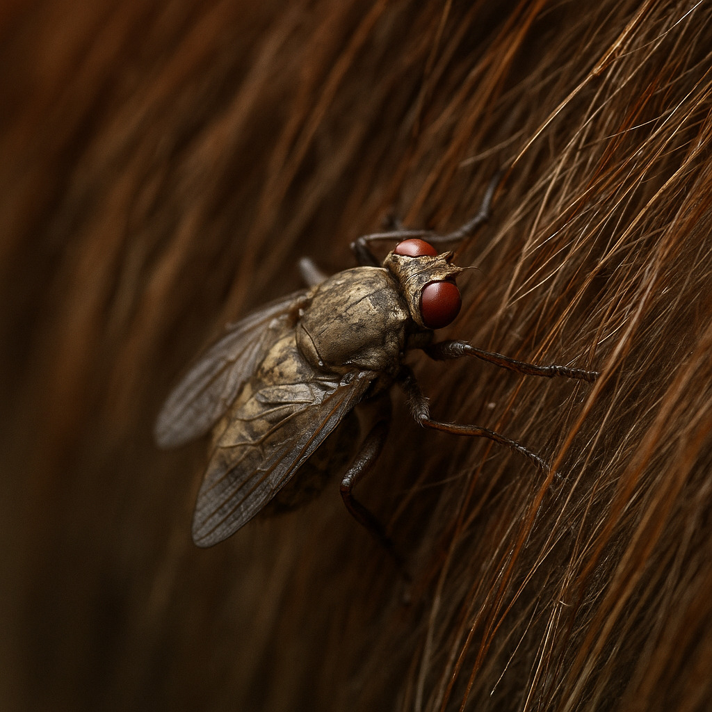 Cover image for Hippobosca equina: The Sneaky Vampire Clinging to Horses