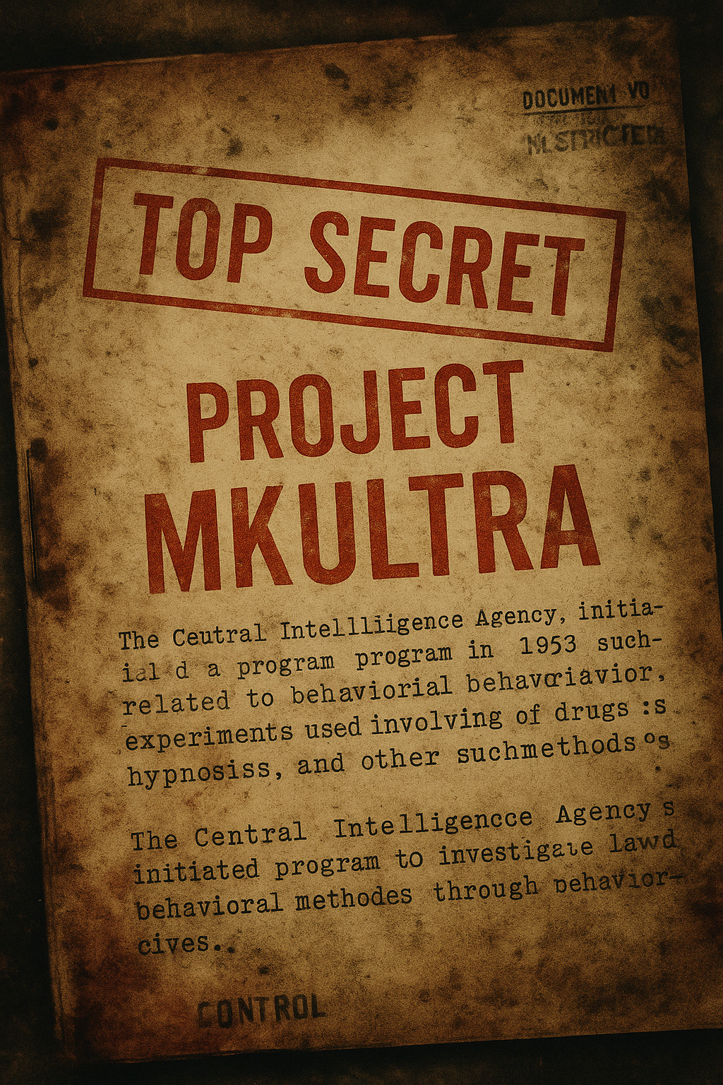 Cover image for MKUltra: The CIA’s Mind Control Experiment That ...